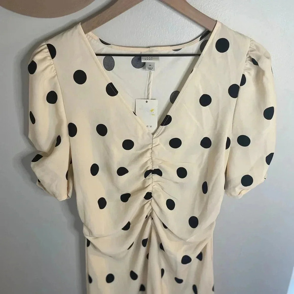 A New Day Polka Dot Midi Dress Size Medium NWT - Picture 3 of 4